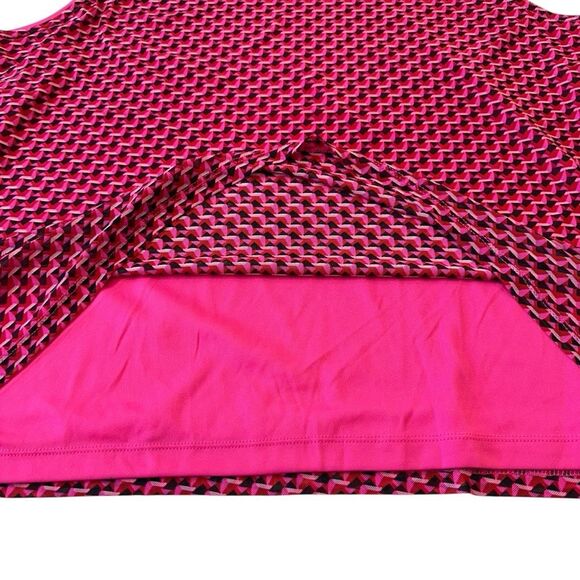 Halogen Pink Geometic Sleeveless Career Plus Size‎ Top, 2X - Picture 7 of 7